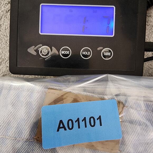 Vintage 90s LEE Jeans Womens 34X33 Blue High Rise Bareback Tapered Baggy Loose - Picture 12 of 12